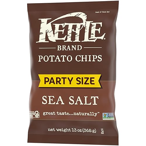 Vista 467 de Kettle Foods Patatas fritas Krinkle Salt & Fresh Molido, 5 onzas
