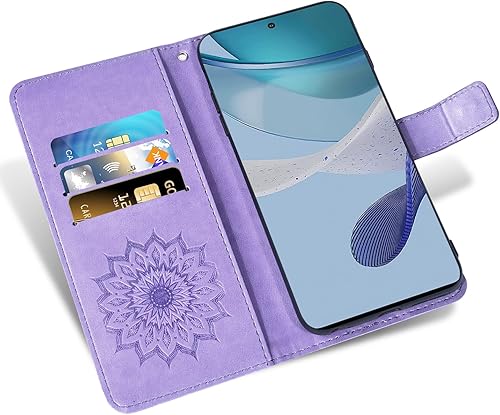 Miniatura 9 de Asuwish Funda de teléfono para Motorola Moto G 5G 2023 con protector de pantalla de vidrio templado y funda de cuero de girasol, soporte para