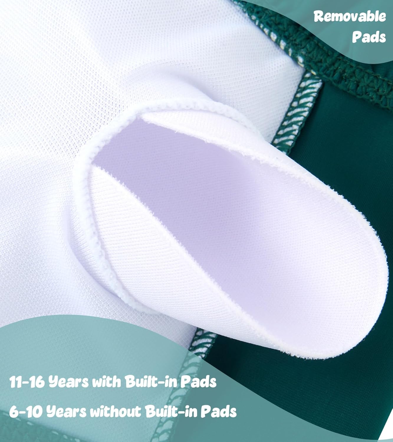 Vogseek 6-16T Girls 3 Pieces Bikini Bathing Suit with Rash Guard Pants Quick Dry Swimwear Cover-Up Sets - Image 5