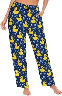 Women Pajama Pants Pjs Bottoms With Pockets Drawstring Sleep Lounge Pants For Women
