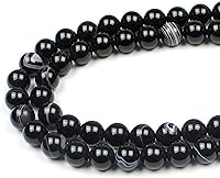 Vista 11 de MJDCB Cuentas de piedra natural de jade zafiro redondas sueltas para hacer joyas DIY Pulsera Collar (8mm)