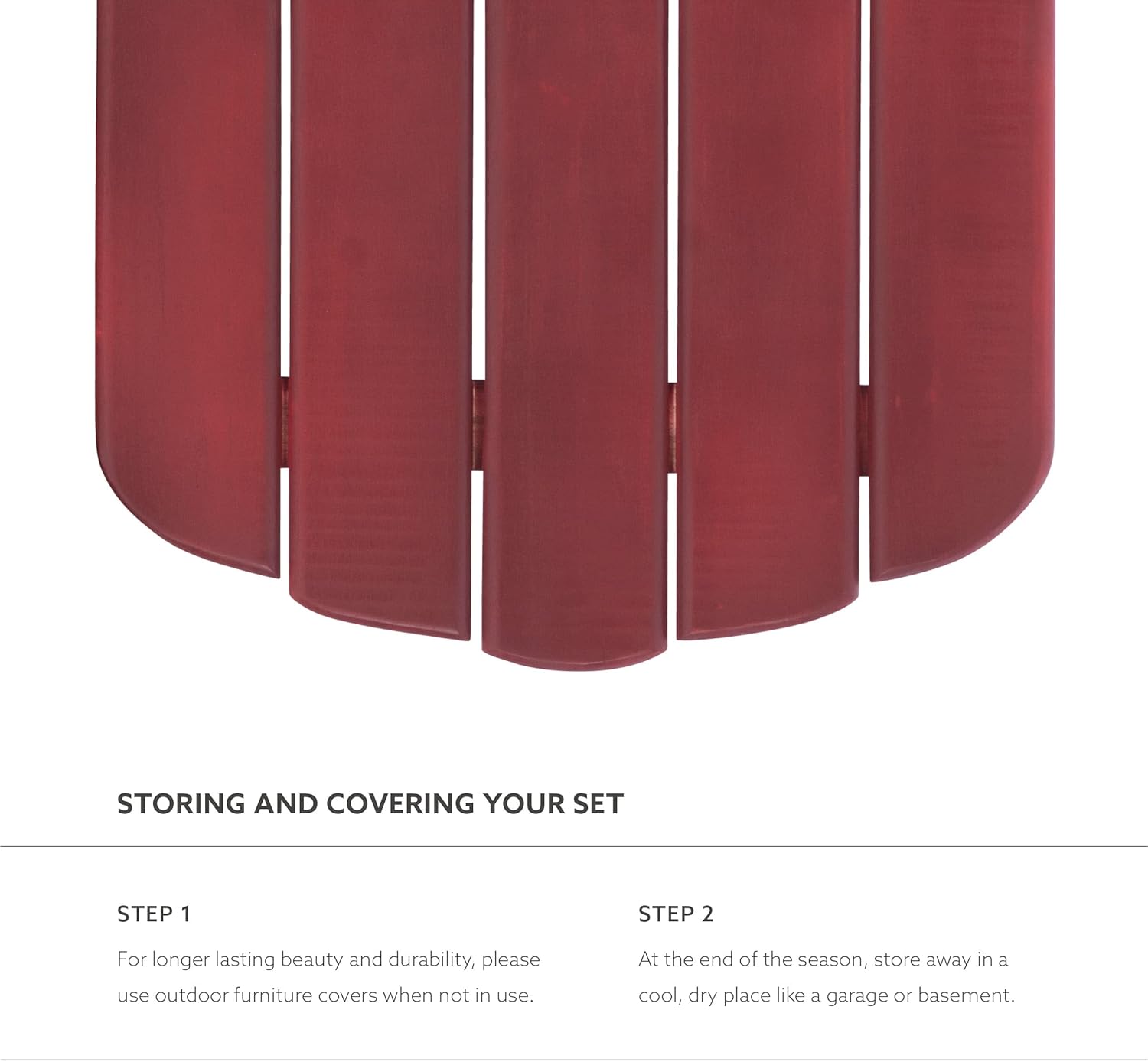 Linon Adirondack End, Red Table, 18.11 x 18.5 x 18.11