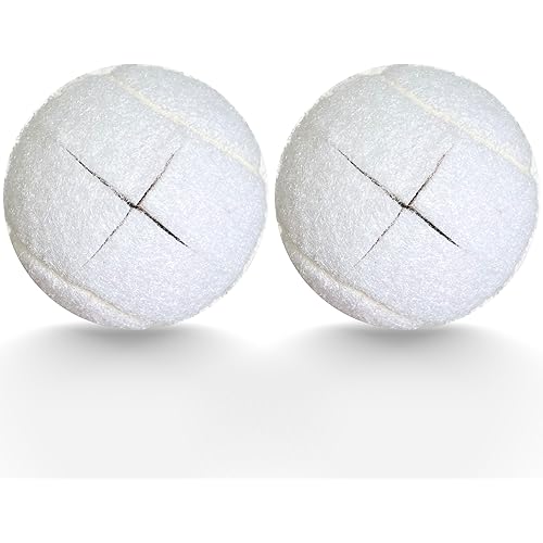 2 Pack Precut Tennis Balls for Walkers, Heavy Duty Long Lasting Felt Pads for Furniture Legs and Floor Protection