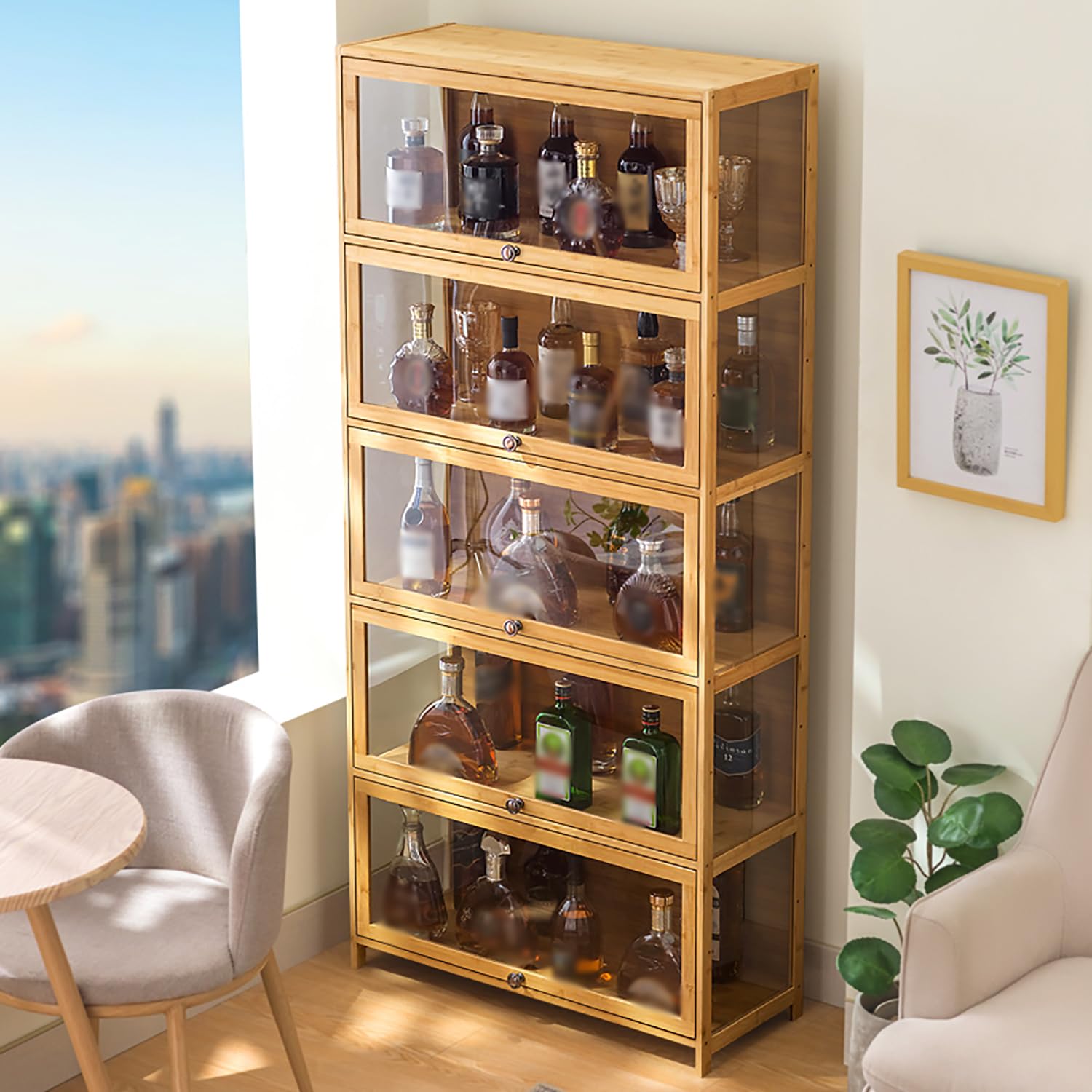 Amazon.co.jp: 酒 棚 ウイスキー 棚 ワインバーキャビネット ワイン