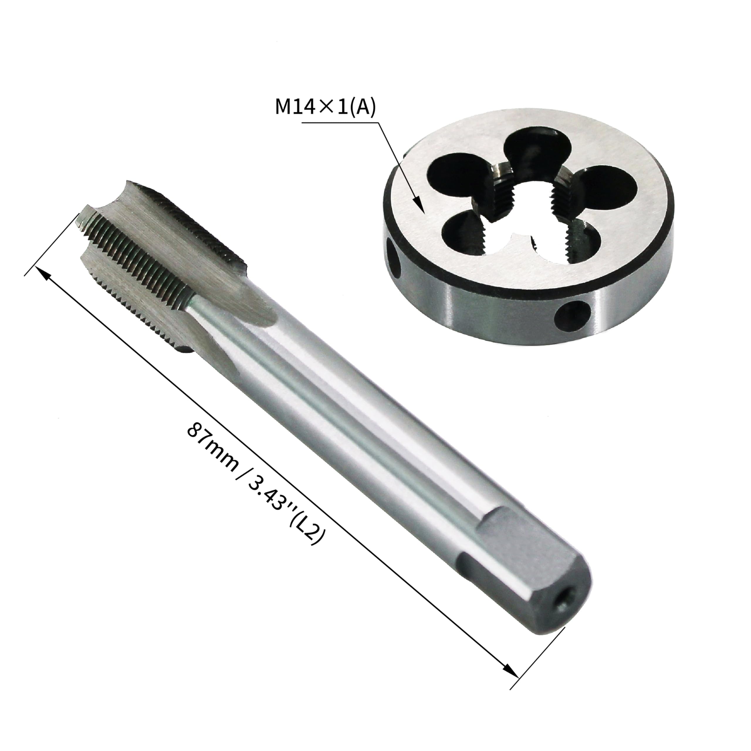 Amazon.co.jp: HFS(R) タップダイスセット M14x1.0mm左ねじ用 HSS