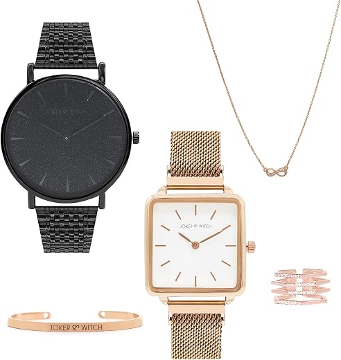 Joker & Witch Women Carolina Watch & Jewelry Gift Set