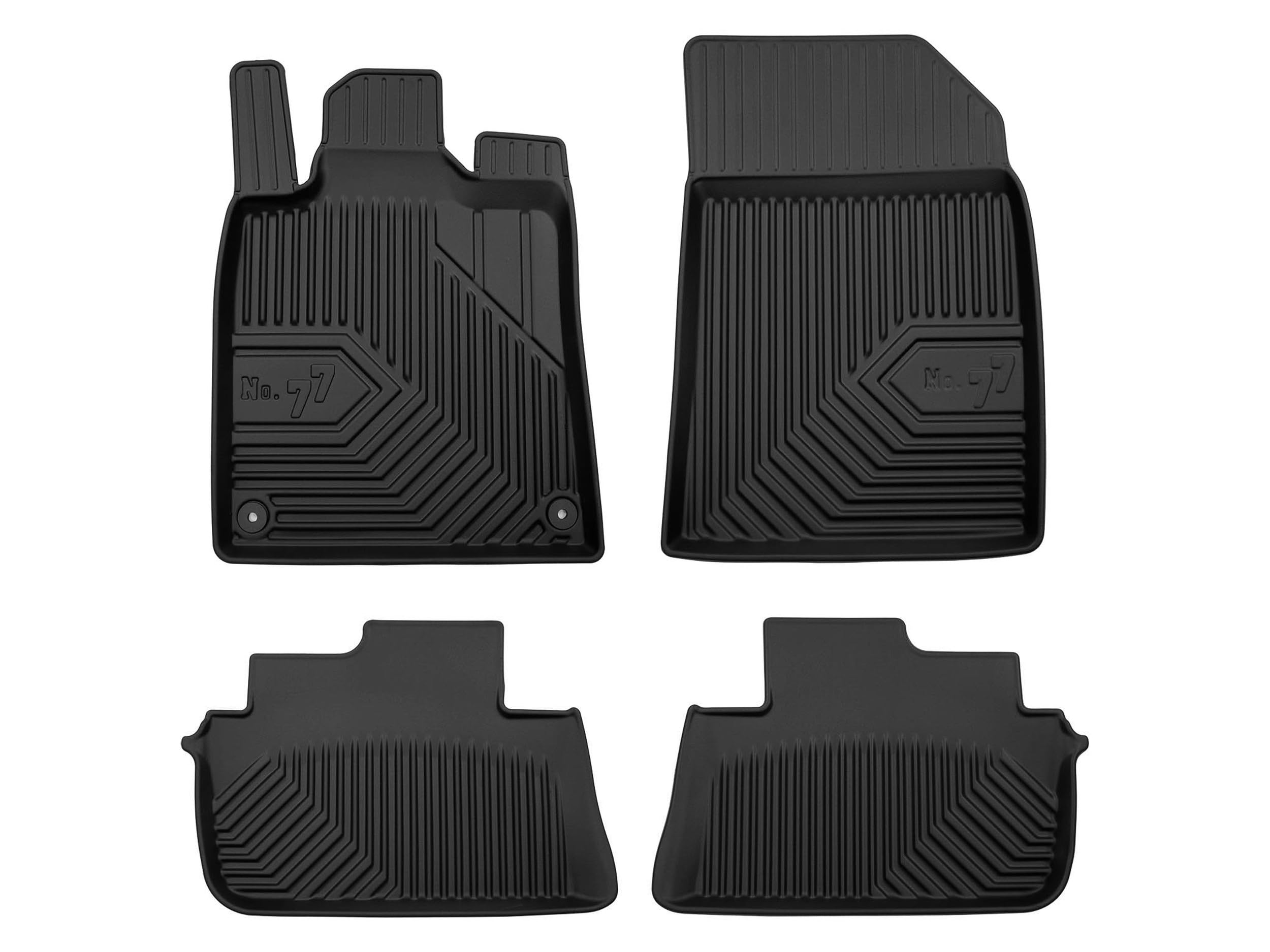 Dywaniki 3D TPE kompatybilne z Peugeot 407 (2004-2011), komplet, NO77