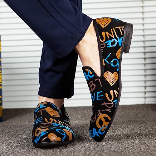 Miniatura 6 de Meijiana Mocasines nobles de piel sintética para hombre, mocasines sin cordones, para fumar, con borla