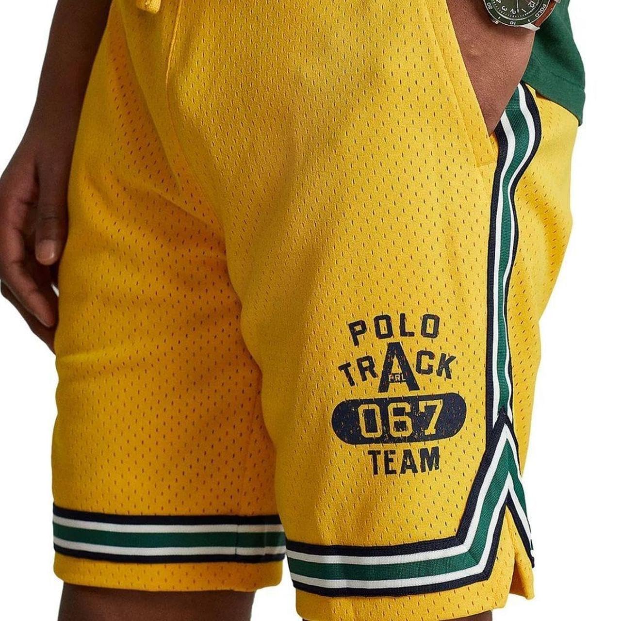 POLO RALPH LAUREN Pantalones cortos deportivos de malla para hombre