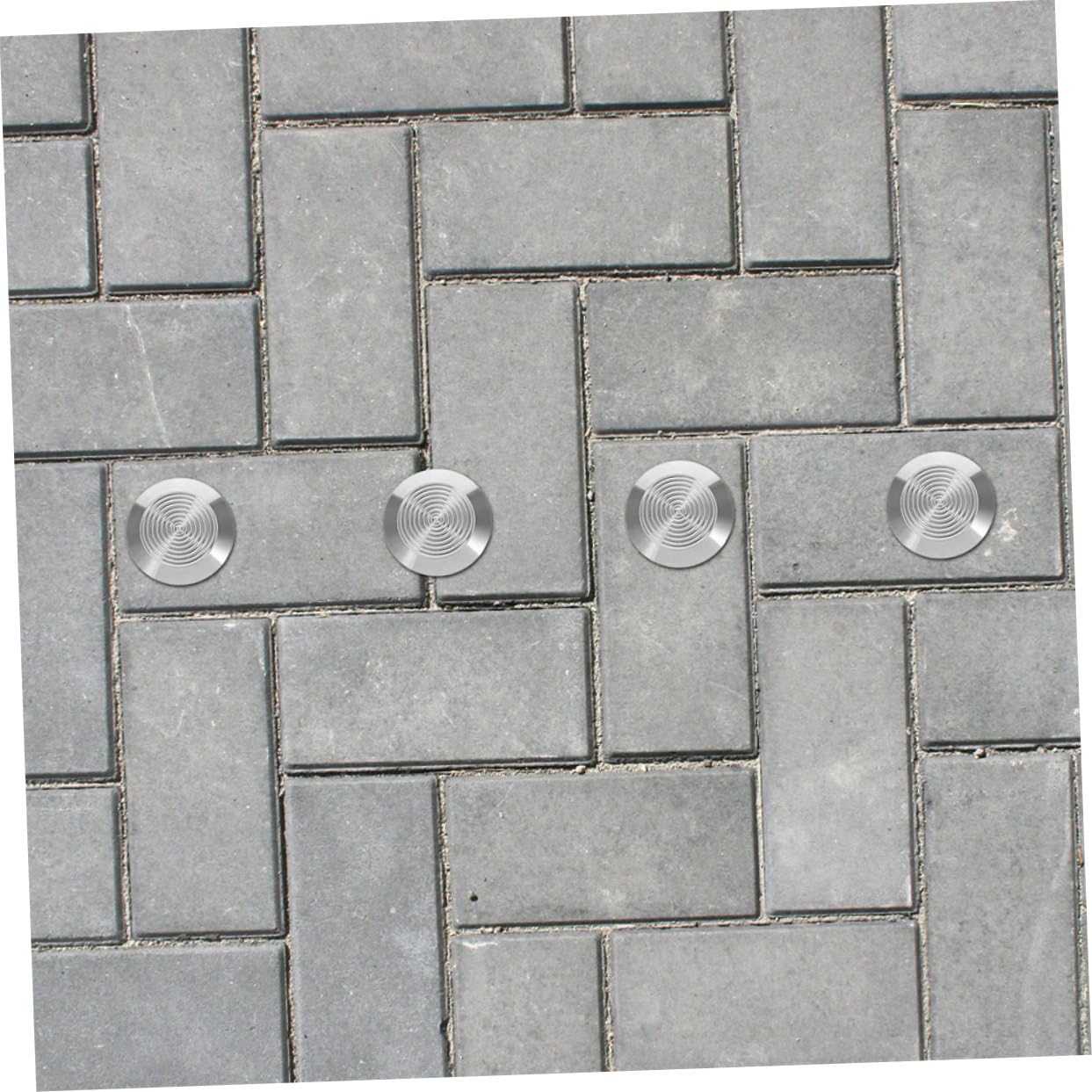 Artibetter 6pcs Stainless Steel Tactile for Sidewalks and High-Traffic Areas for Visually Impaired Navigation Non- Blind Road Indicators