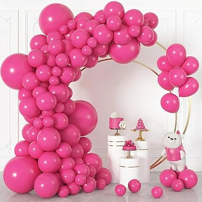 Kit de Arco de Globos Rosados para Cumpleaños