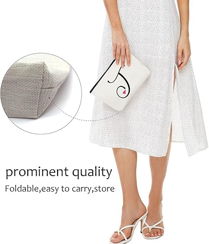 Miniatura 7 de Blue Leaves Bolsa de cosméticos para lápices, regalos con cremallera impermeable, j