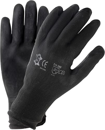 Gants PU noir taille 9 (XL)