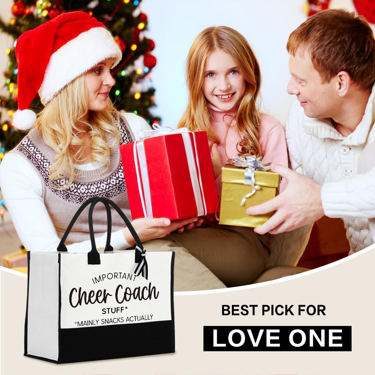 Cheer Coach Bag Swim Coach Tote Bags Christmas Birthday Gift for Women - Image 2