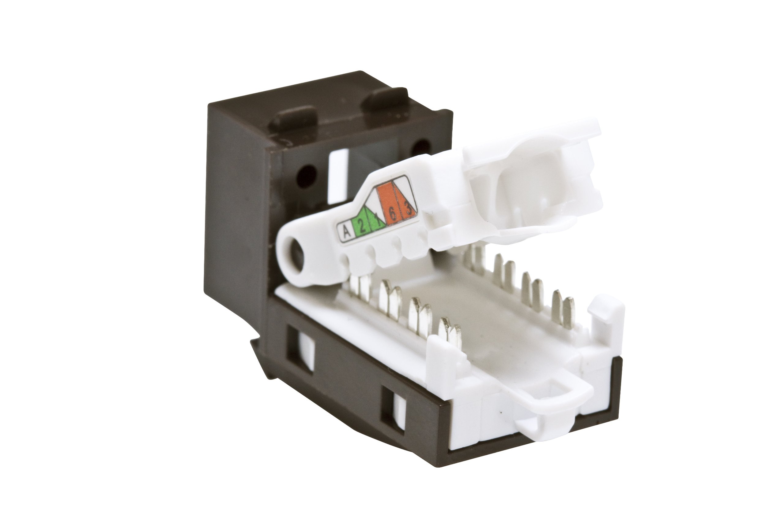 Conector Cat5e Leviton T568A para mejorar la red del hogar sin usar herramientas