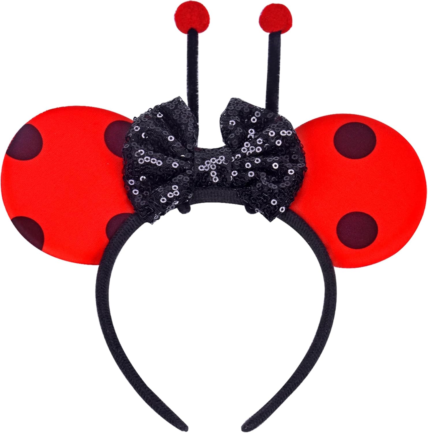 Girls Light Up Ladybug Costume-LED Princess Dress with Wings & Accessories for Halloween,Birthday & Cosplay,Ages 3-11 - Image 6