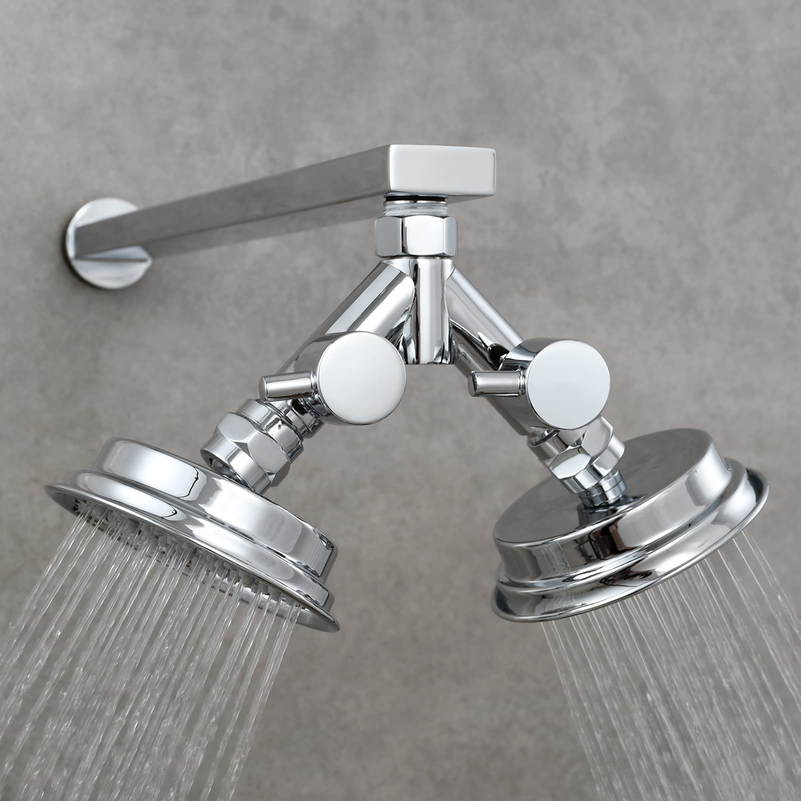 Tecmolog Messing Umstellventil Dusche Absperrventil 2 Wege Y Verteiler 1/2 Zoll für Brauseschlauch und Duschkopf, Chrom, DSF014A