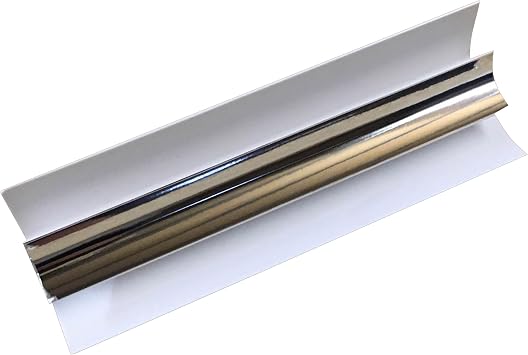 Black, Silver, White 5mm External Corner Trim 2.6m Bathroom Wall Panels Ceiling Cladding PVC Wet Wall Trim Silver