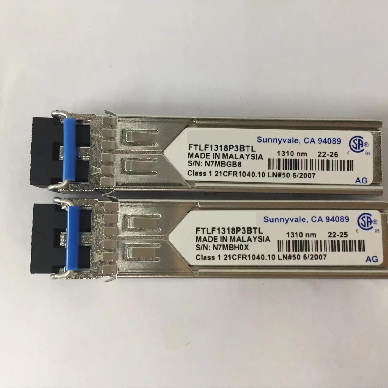 1Pcs 1.25g 10km 1310nm Optical Fiber FTLF1318P3BTL Gigabit SFP Transceiver