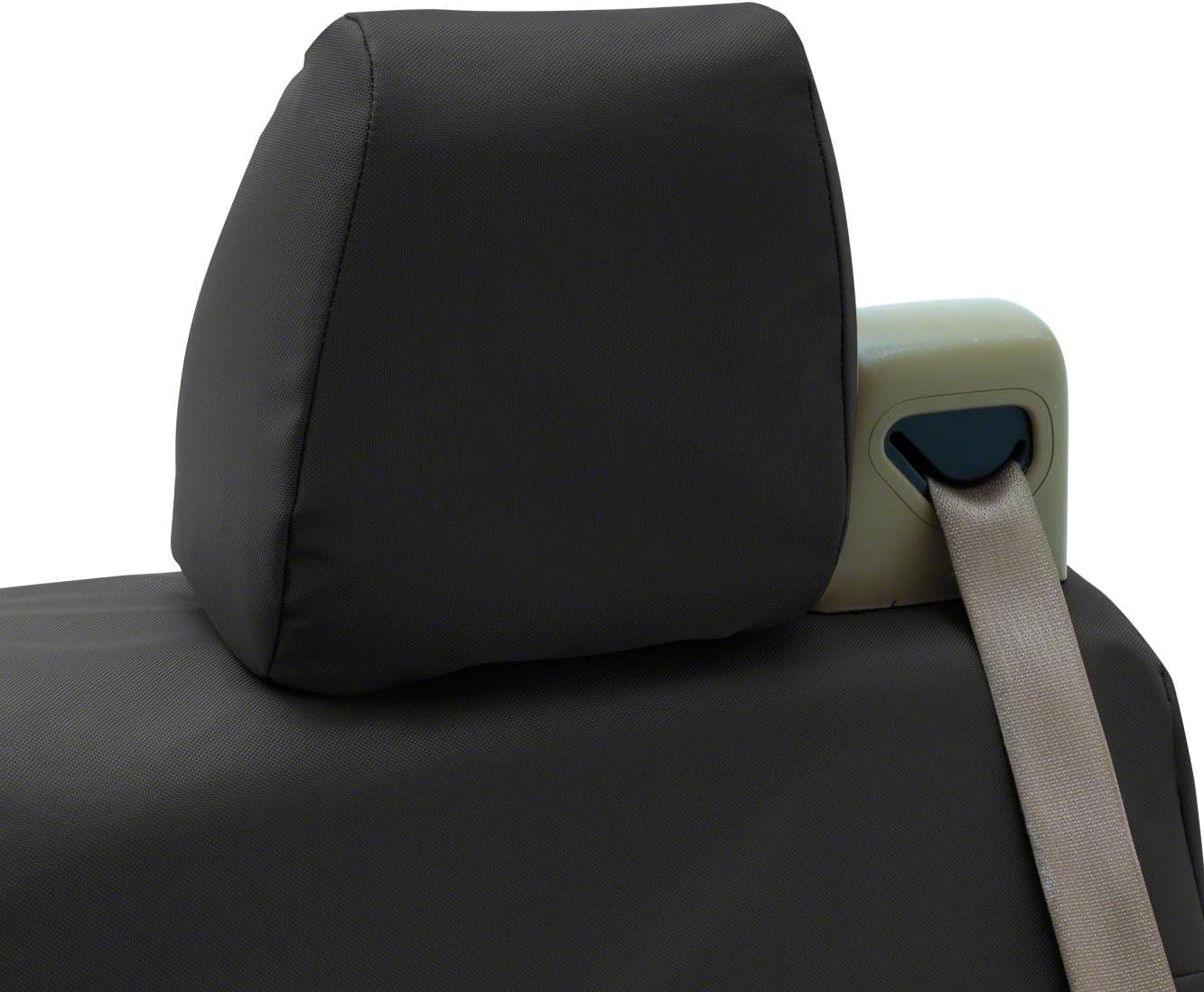 Coverking Custom Fit Rear 60/40 Bench Seat Cover for Select Chevrolet Silverado 1500 Models - Ballistic (Black)