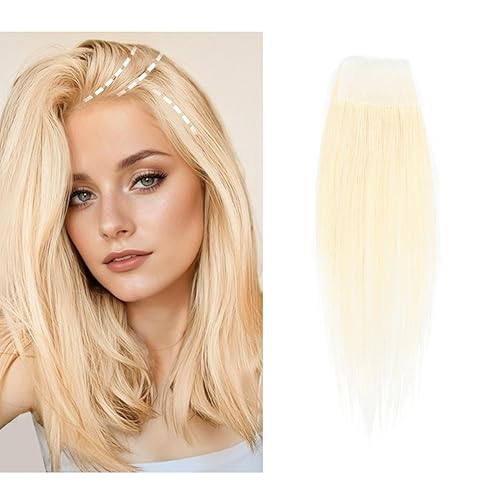 Meiverah Reemplazo de cabello humano para cicatrices, quemaduras accidentales sin vello para hombres y mujeres, pérdida de cabello lacio, cinta de