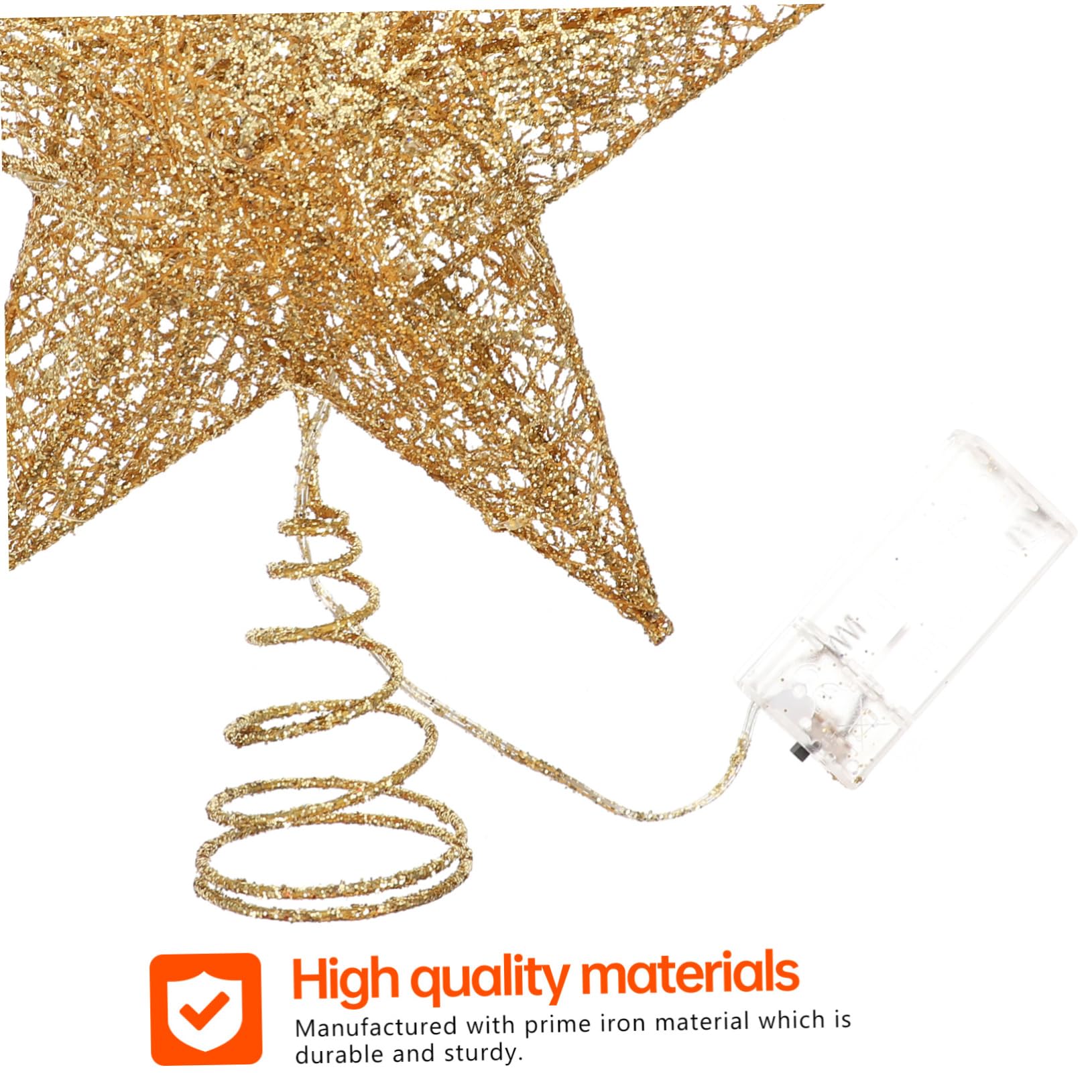 MAGICLULU 3pezzi Luminescente Per Led Decorazione Natalizia Battuto Puntale Per e Addobbi