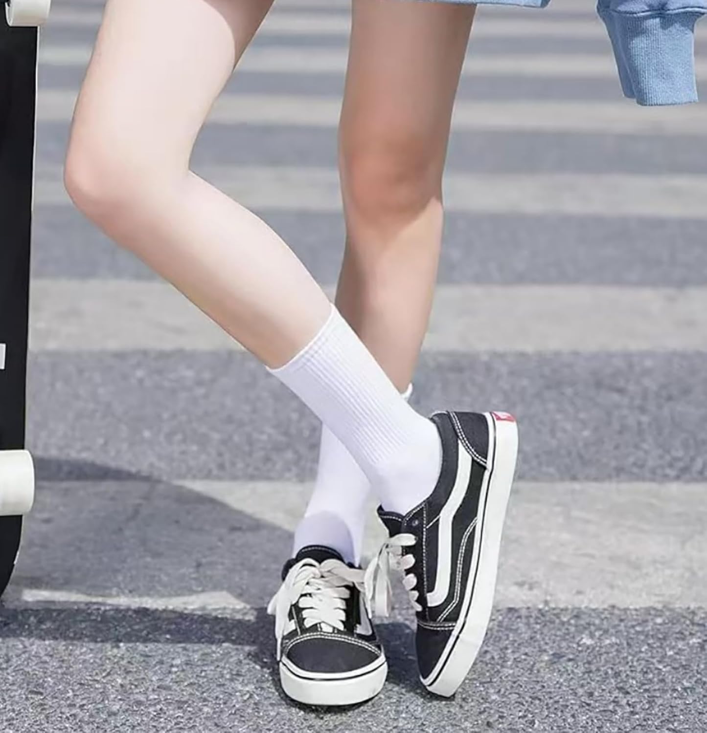 10/20 Pairs Crew Athletic Socks for Women Moisture Wicking Cushion Crew Socks for Sport Running Traveling - Image 3