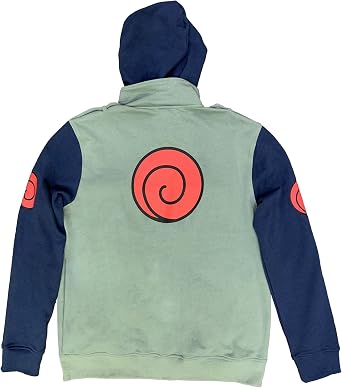 Ripple Junction Naruto Shippuden Kakashi Hatake Cosplay Military-Style Men's Hoodie With Headband