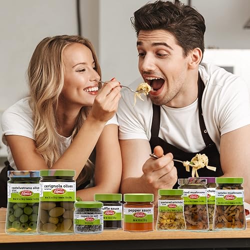 Miniatura 6 de Caperberry, Premium Qulaity, Primera selección, en escabeche, alcaparras, tamaño familiar, 19 oz (540 g), sin OMG, Fratelli D'Amico, producto de