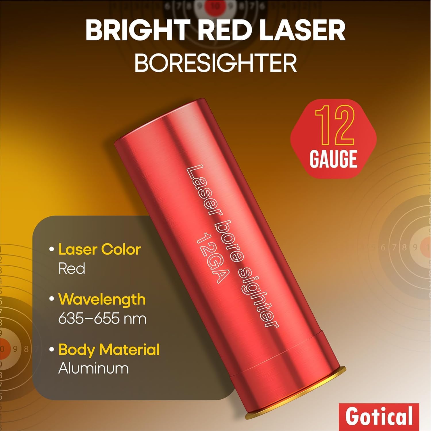 Amazon.com : GOTICAL 12 Gauge Laser Bore Sight, Shotgun Laser