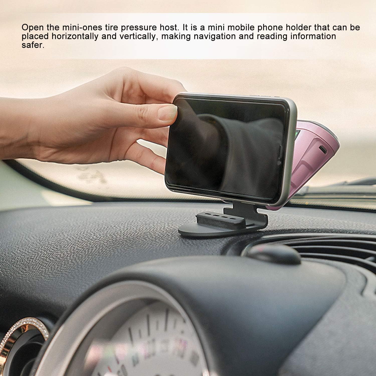 TPMS unit as phone holder
