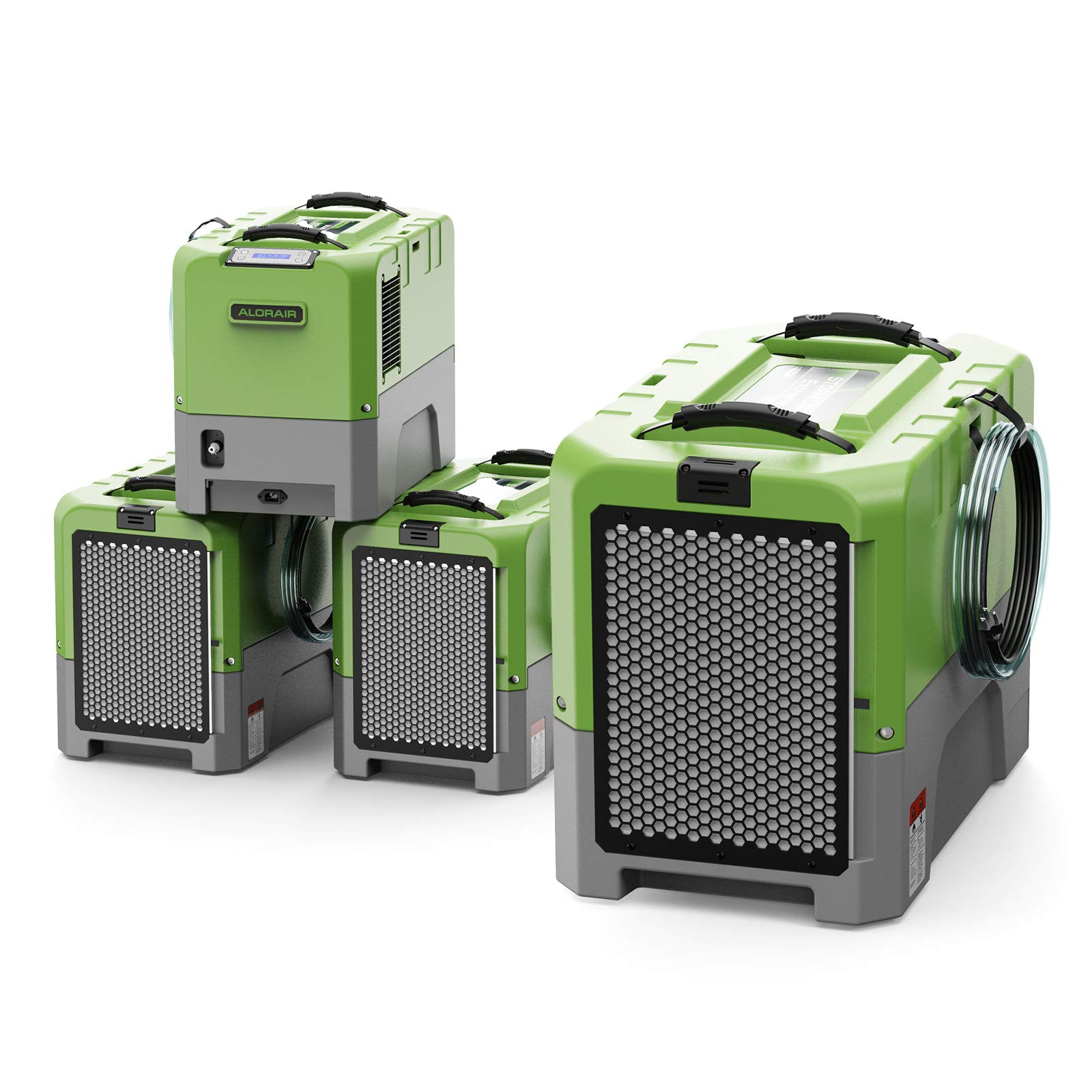 Commercial Dehumidifier with Pump by ALORAIR – 180 Pints 2300 Sq. Ft, 180.0 pints, Polyethylene (PE), Green, Pack of 4