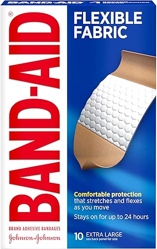 Miniatura 5 de Vendajes Adhesivos Band-Aid de Tela Flexible, Extra Grande, 10 Unidades (Paquete de 2)