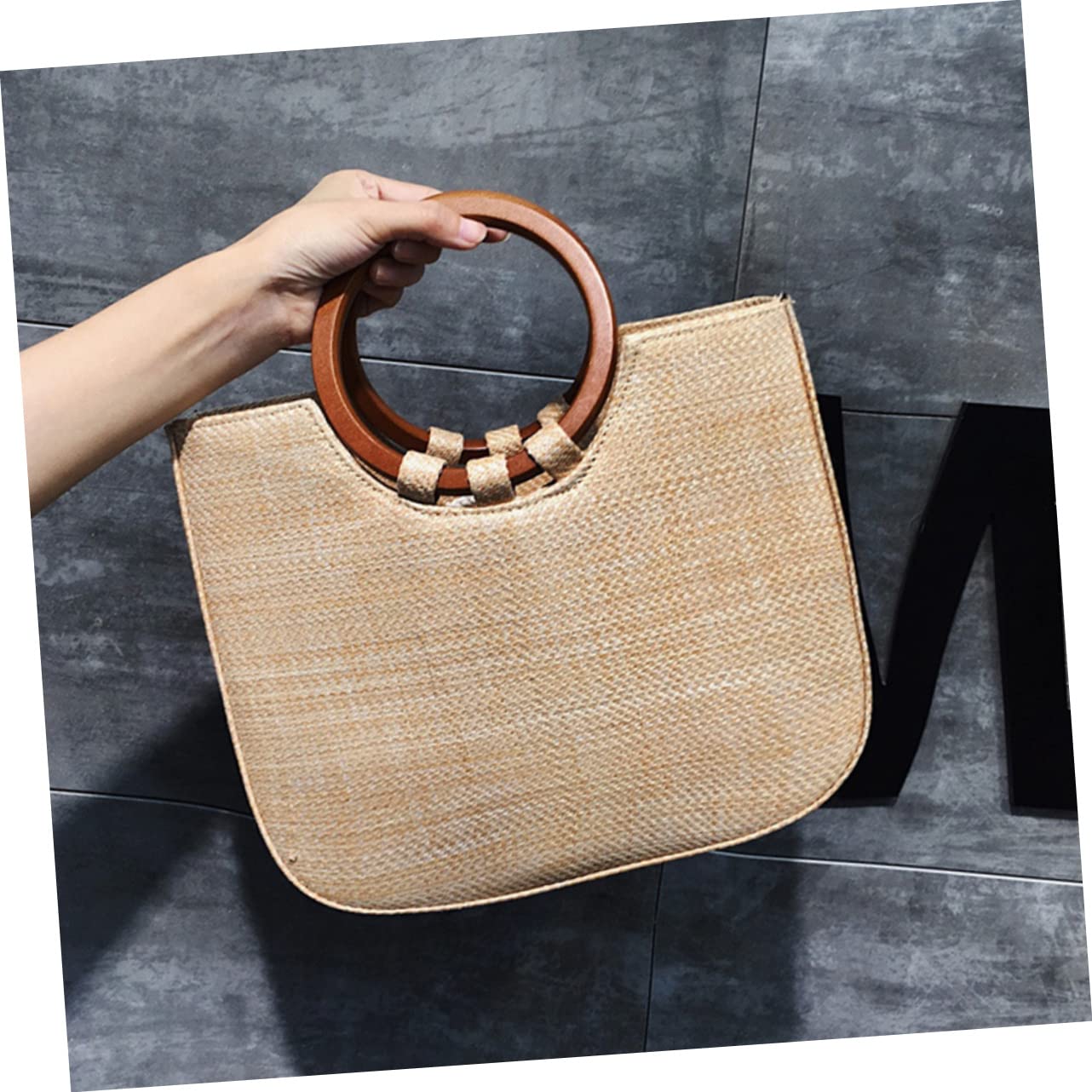 Woodhandle Circle Bag★ Amazon.com: Lurrose 6pcs Round Wooden Handles for Handbags Retro