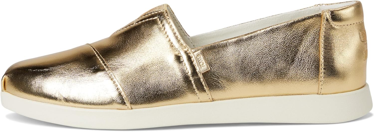 Toms Womens Alpargata Plus Gold Metallic 8 Medium - Image 5