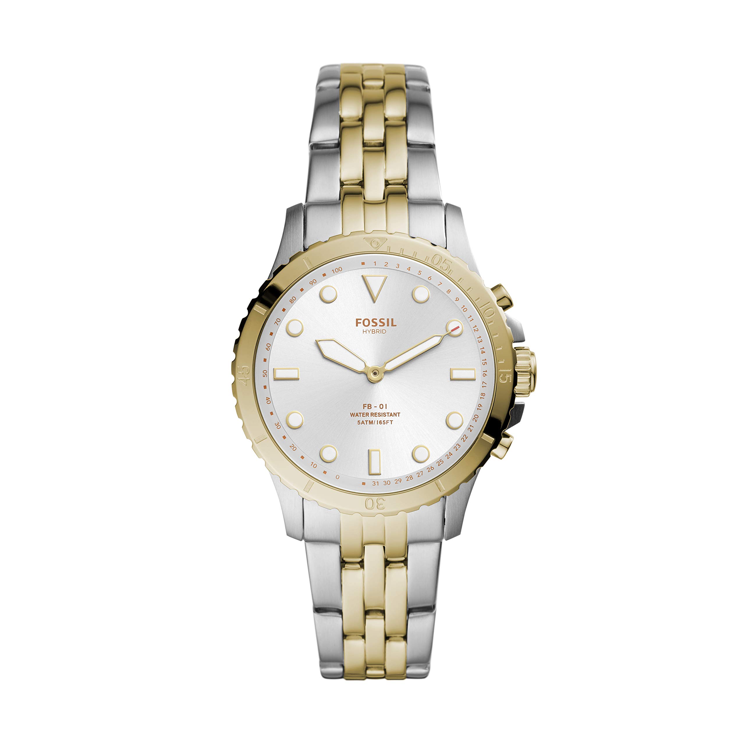 Fossil Women's FB-01 Stainless Steel Hybrid Smartwatch with Activity Tracking and Smartphone Notifications