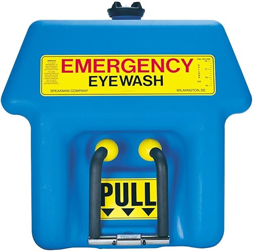 Miniatura 2 de Speakman SE-4000 GravityFlo Unidad Lavaojos portátil de emergencia para lugares de trabajo peligrosos, azul, 21 galones