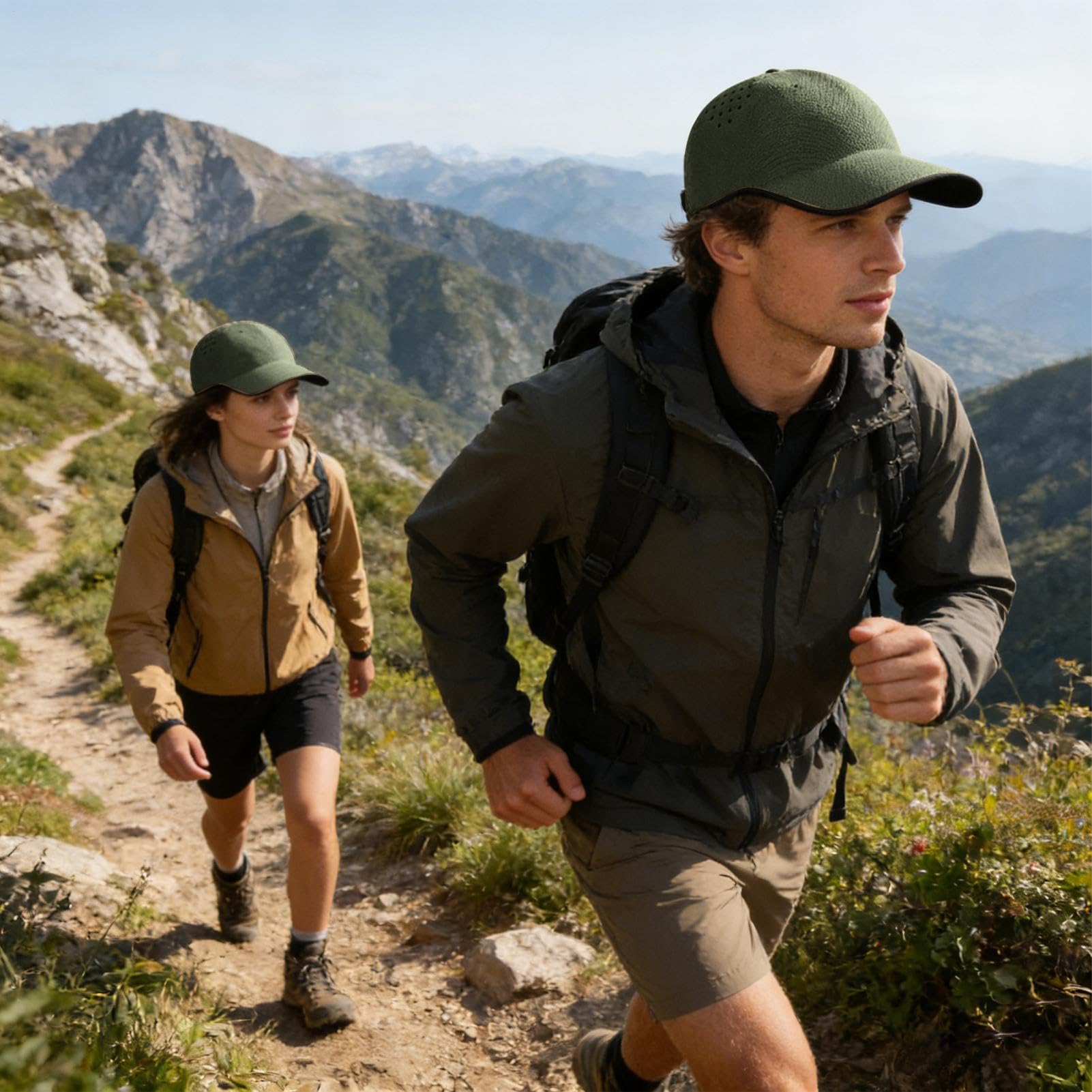 Genérico Gorra Running para Hombres Ligera Transpirable Y Secado Rápido