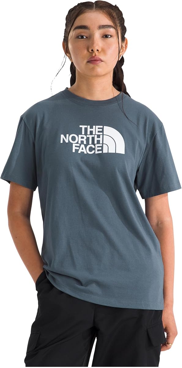 THE NORTH FACE Women's Evolution Short Sleeve Half Dome Tee | Everyday Cotton Shirt With a Logo Graphic