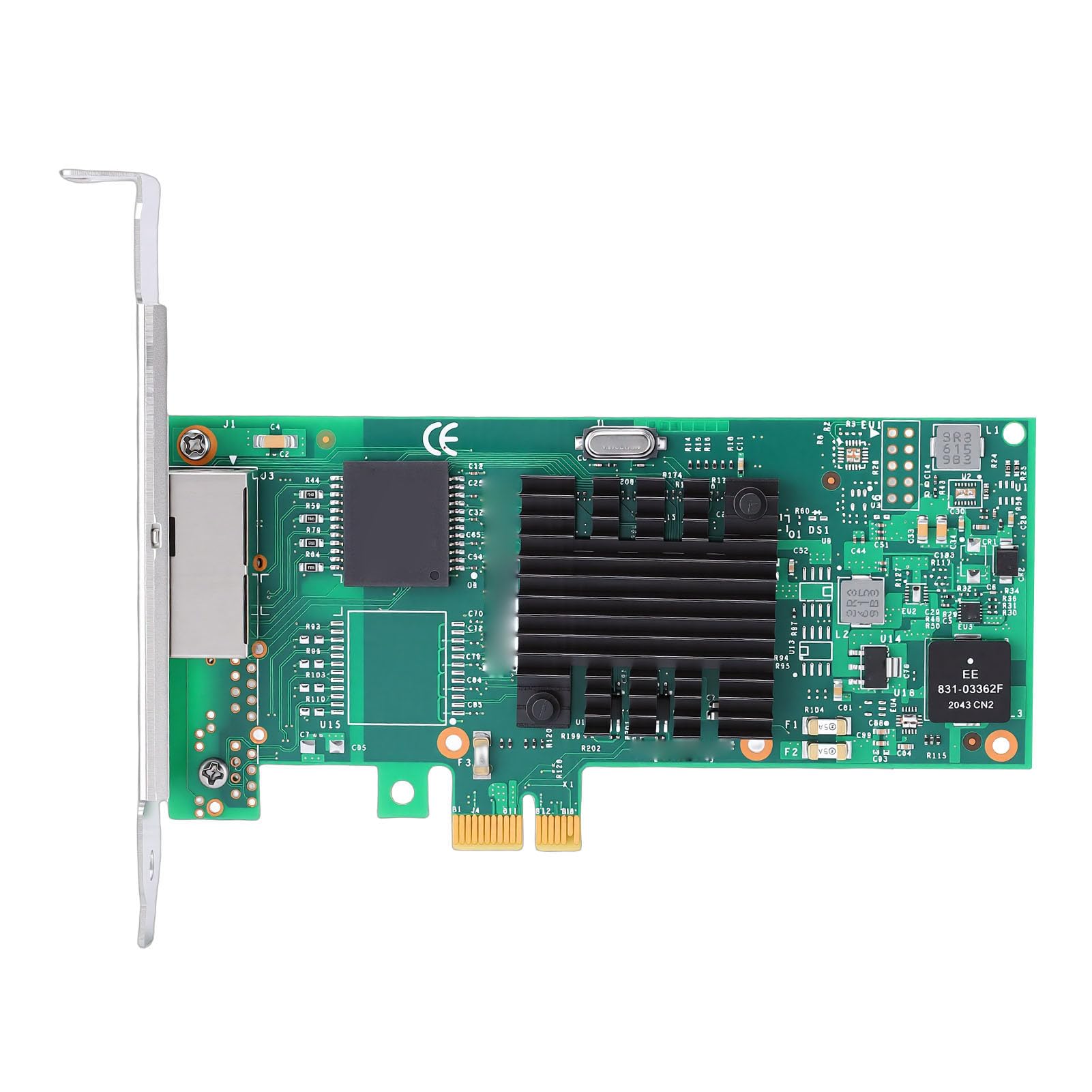 Sxhlseller Karta Sieciowa PCIe Wydajny Adapter Ethernet 1G Zapewniający stabilność Serwera Obsługa Systemów, 1 X Karta Sieciowa dla Serwerów Komputery Stacjonarne Urządzenia Pamięci Masowej