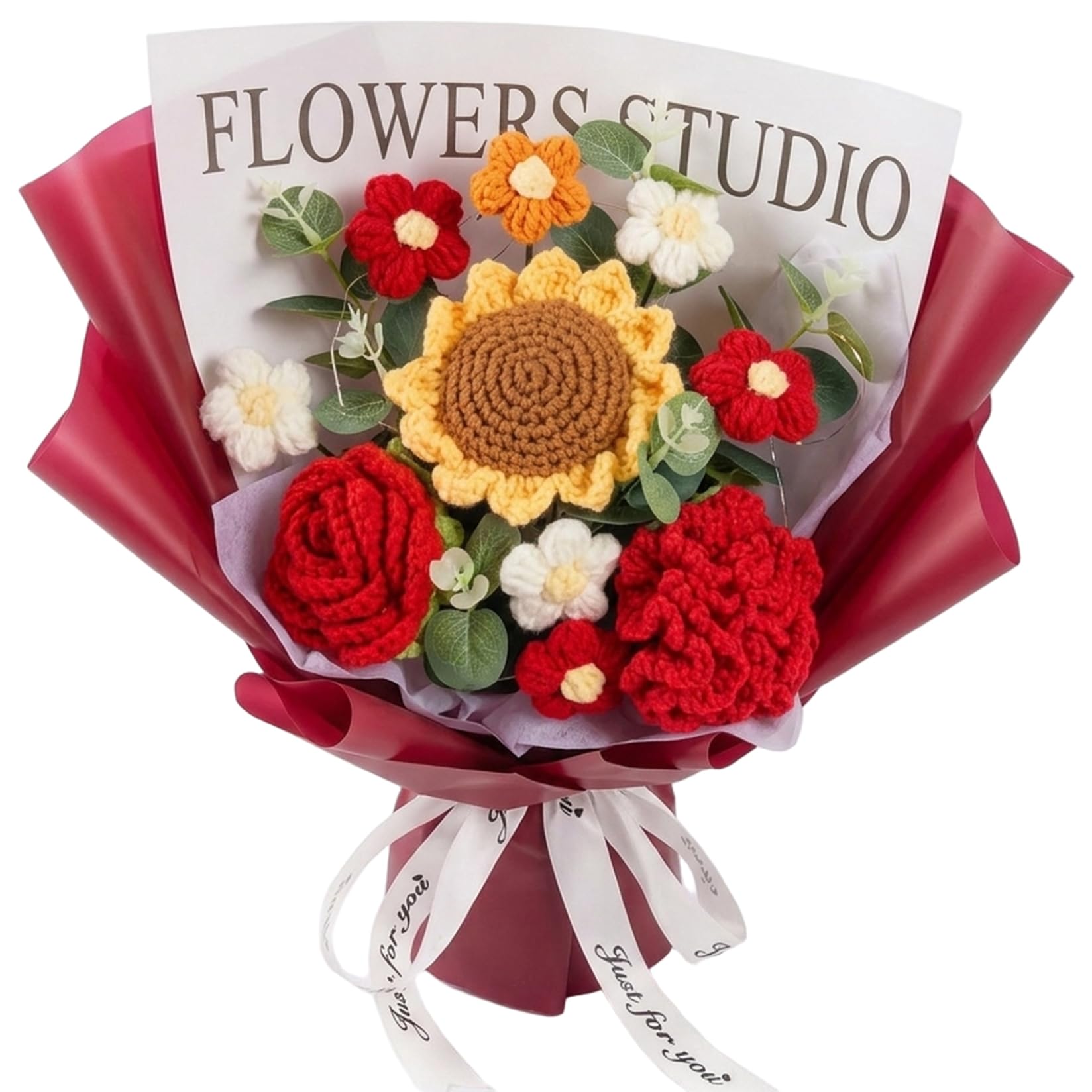 Bouquet de fleurs au crochet pour fête des mères et anniversaire d'une enseignante adorée