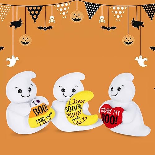 Miniatura 3 de My OLi Juguetes de peluche de 6 pulgadas con corazónmaíz carameloluna, paquete de 3 adornos de fiesta, bonito regalo para niños