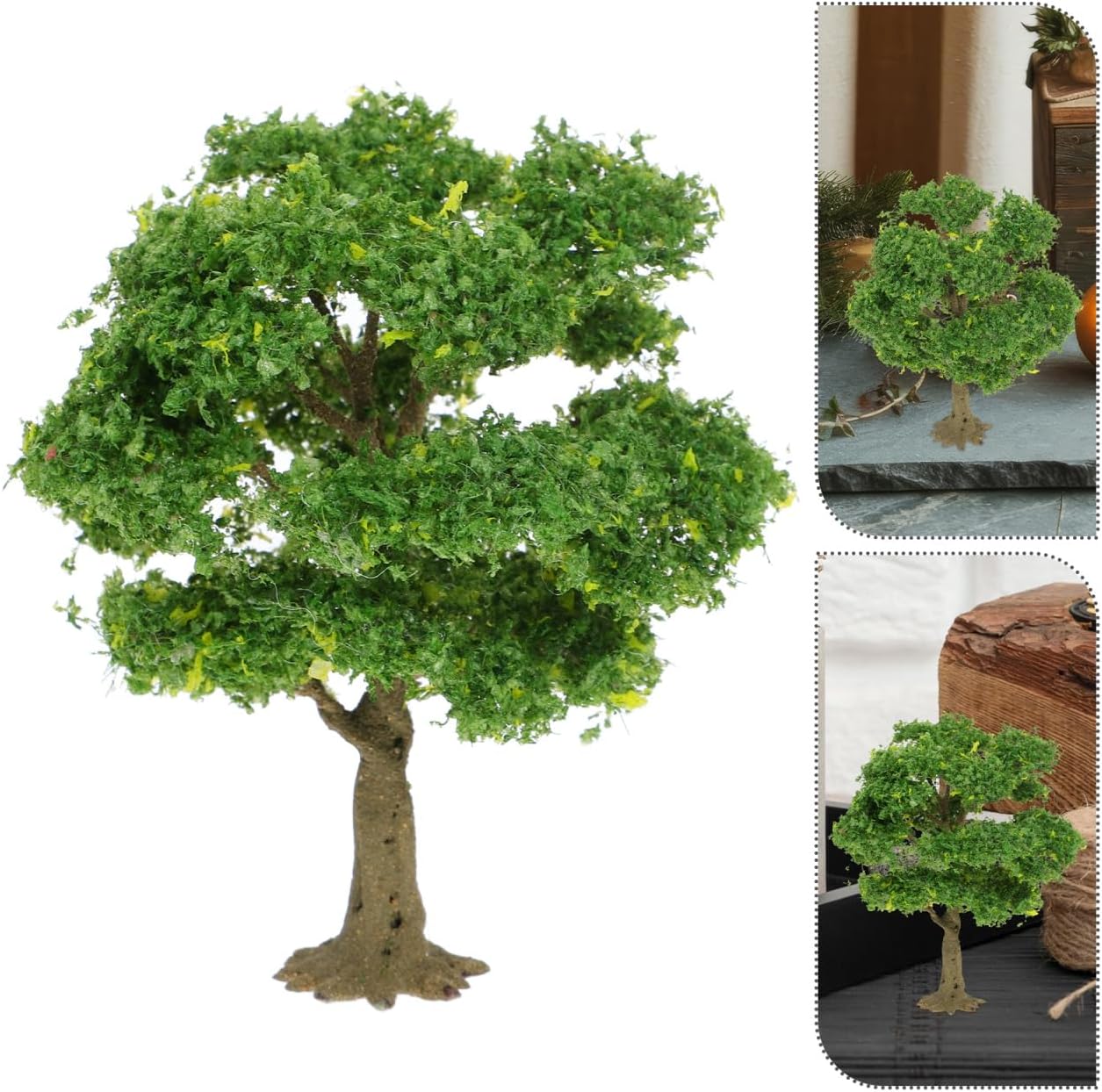 STOBAZA Miniature Trees Artificial Model Trees Sand Table Fake Tree Miniature Plant Tree Figurine for Micro Landscape Diorama Scenery DIY Crafts Garden Ornament