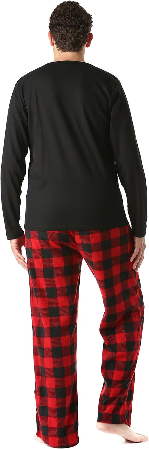 #followme Polar Fleece Pajama Pants Set for Men Sleepwear PJs