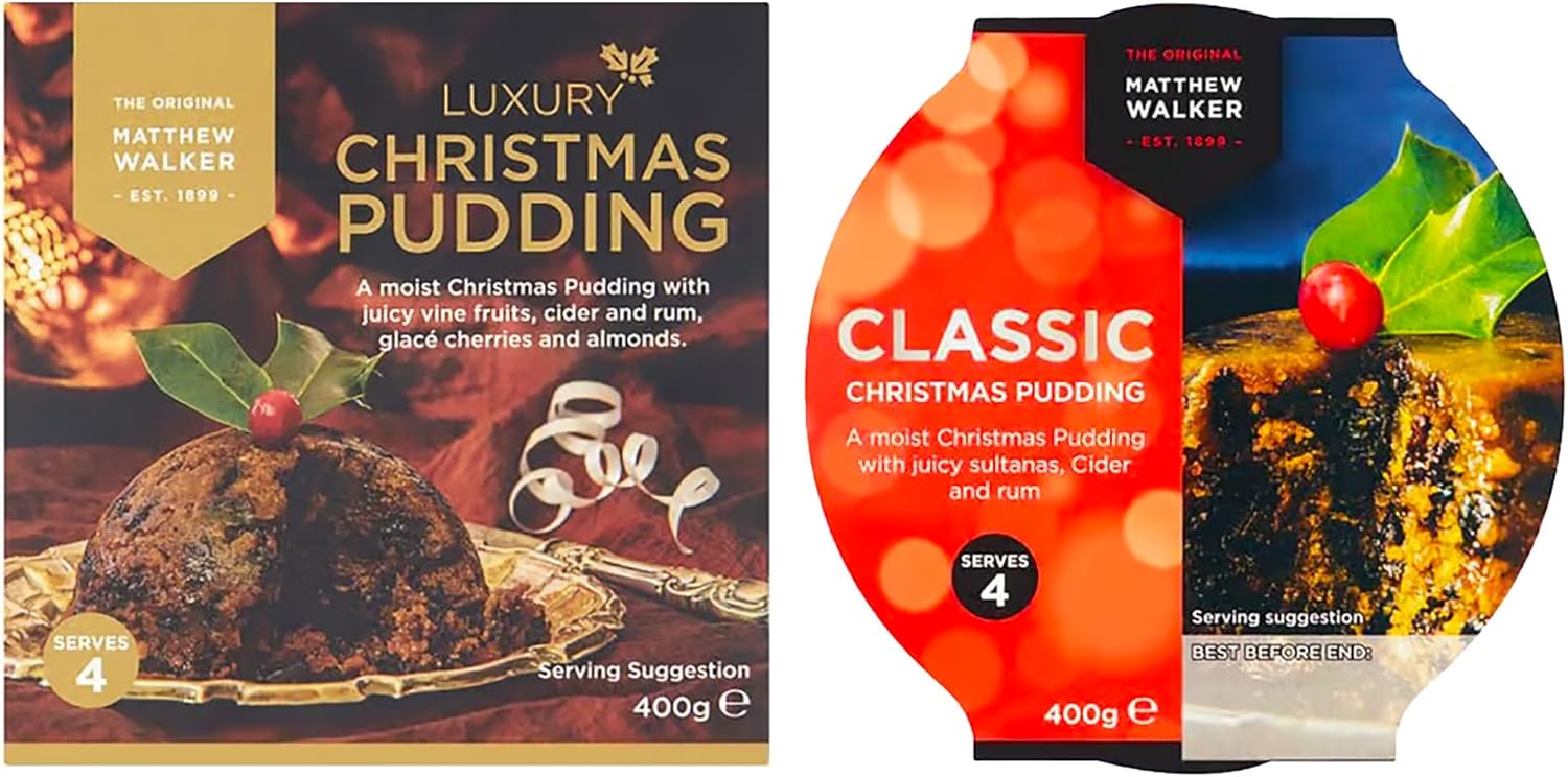 Luxury christmas pudding