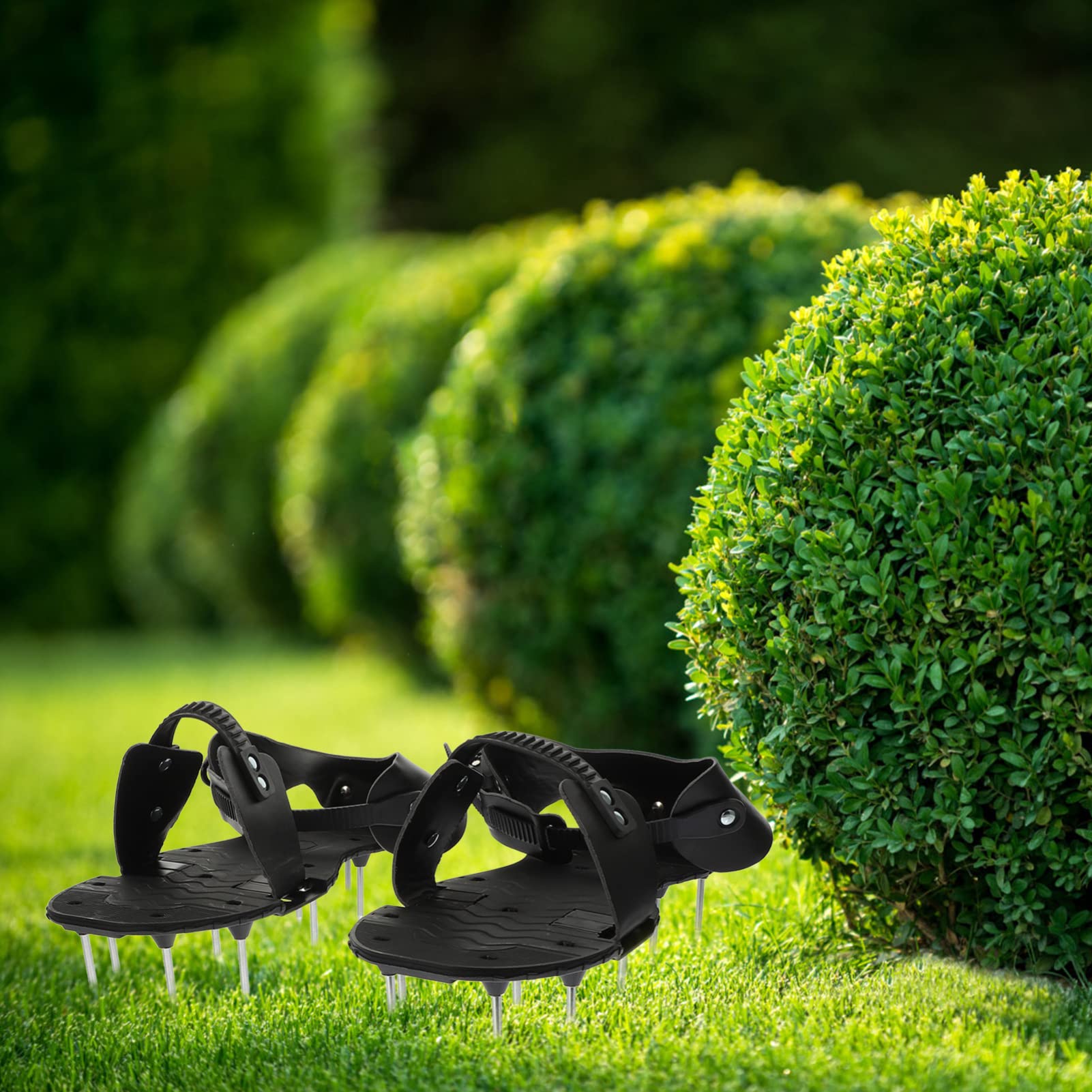 Yardwe Zapatos Aireadores De Césped con Correas Ajustables Zapatos Aireadores De Césped Herramienta Aireadora De Y Jardín para Airear Patio Jardín
