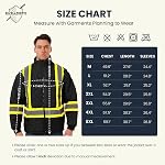 SKSAFETY Hi Vis Work Jacket for Men - Reflective Freezer Safety Jacket with Pockets, High Visibility Work Coat Jacket