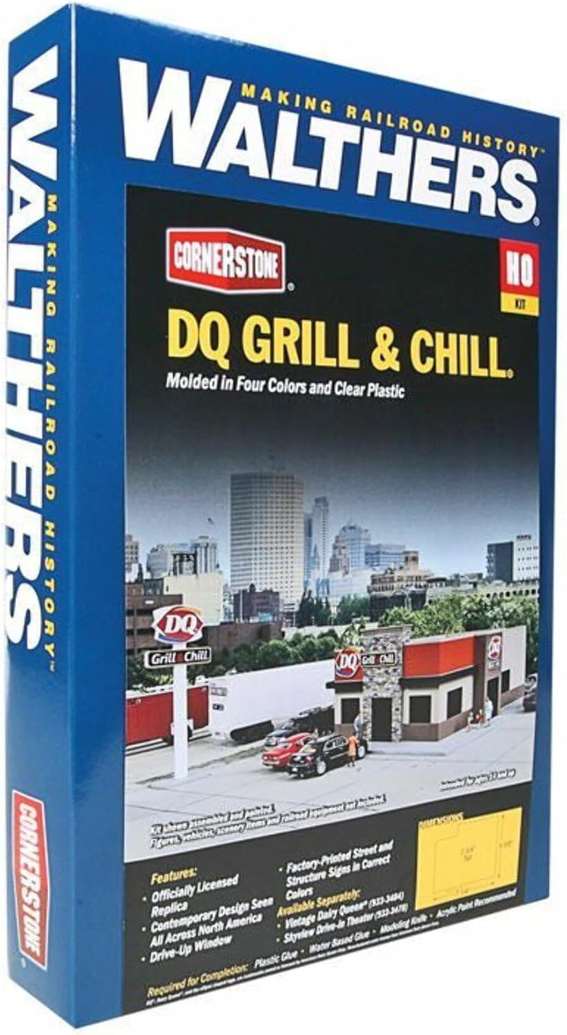 WalthersCornerstone DQ Grill & Chill® Structure Kit, HO Scale