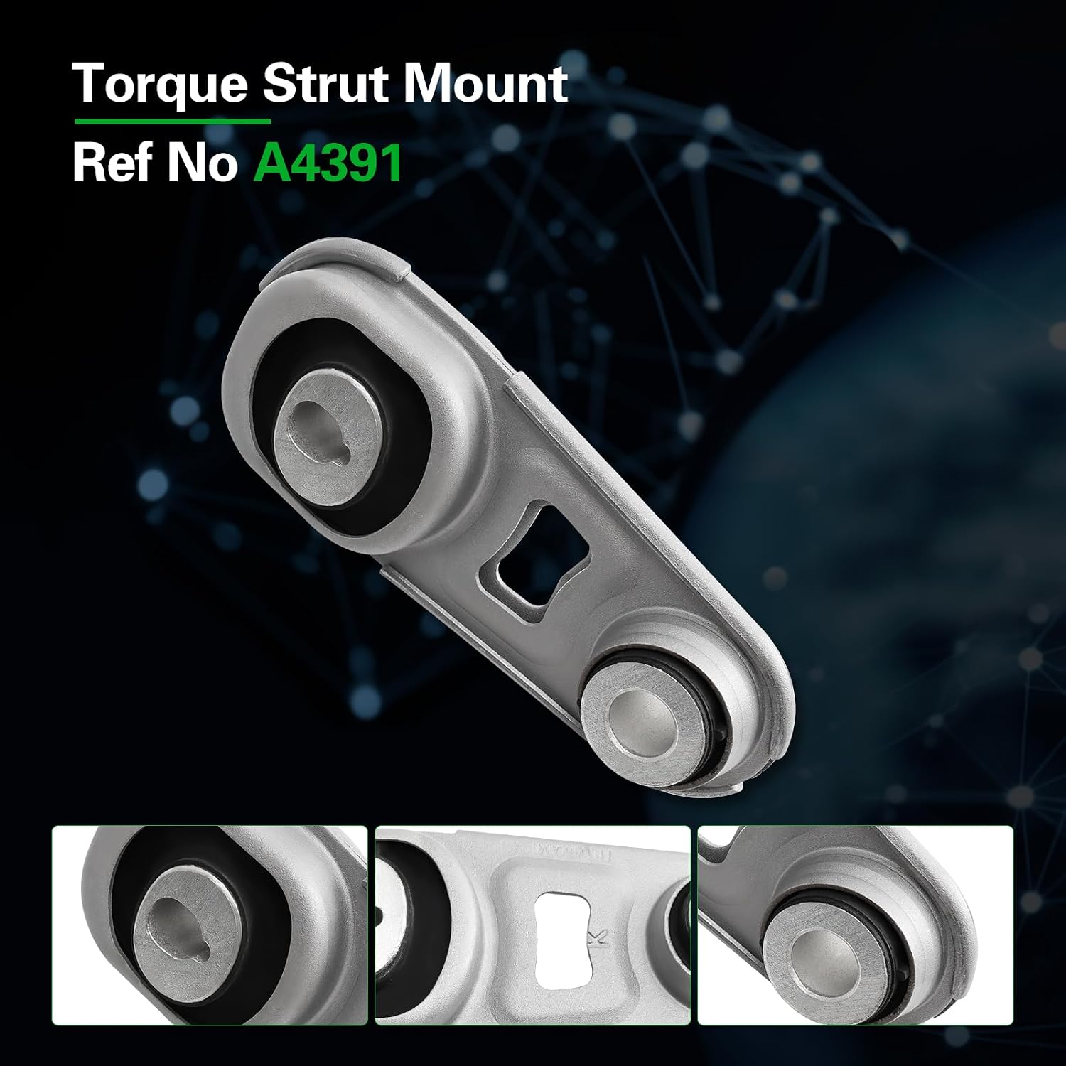 Engine Motor Transmission Mount Kit Compatible with Sentra 2020-2025 2.0L L4 Engine， Replace OE A43017 112106LB0C 112106LB3A A4388 112204BB0A 112206LB0A 10164 EM7504 A4391 10224 113606LA0A 3PCS