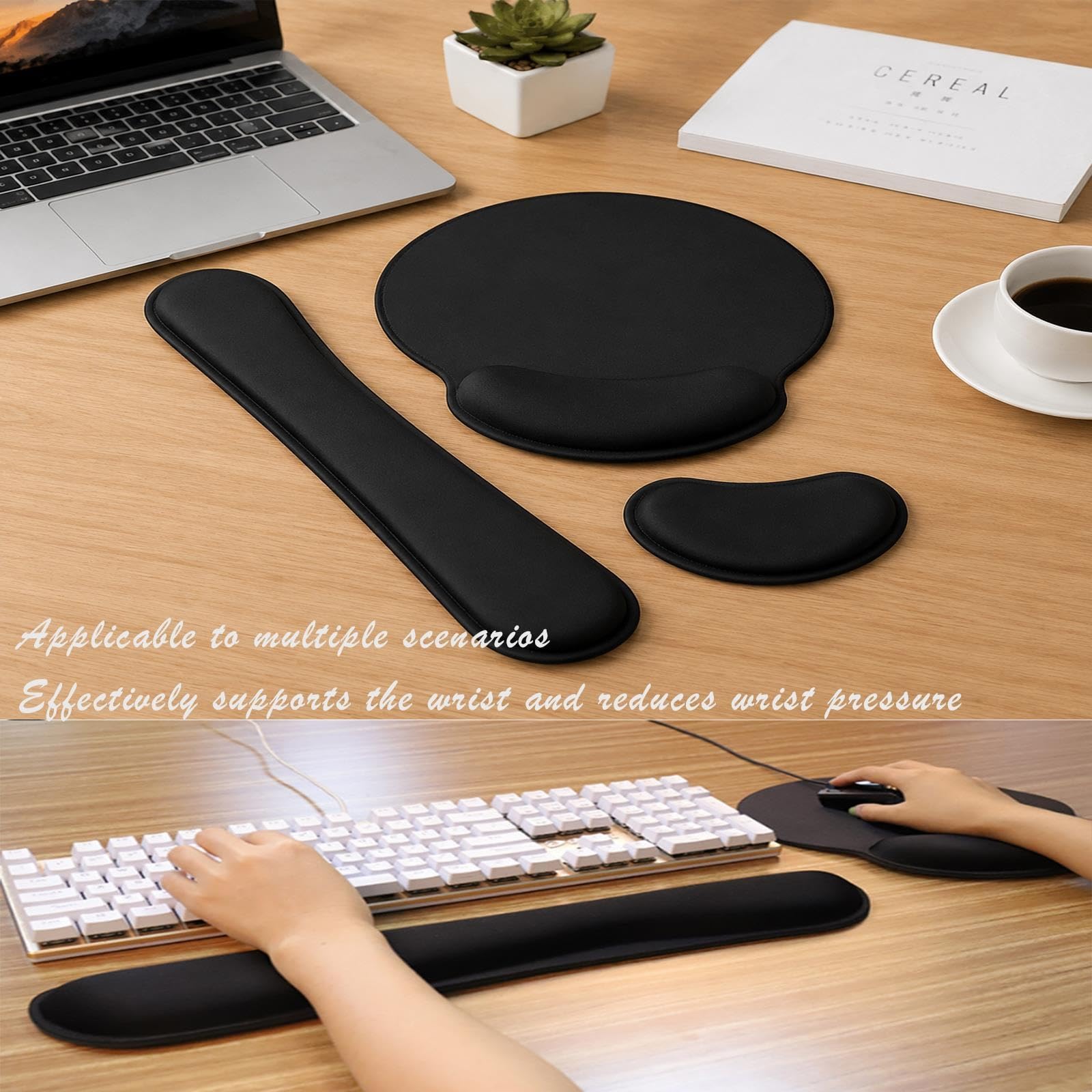 Reposamuñecas Teclado Reposamuñecas Ratón Set